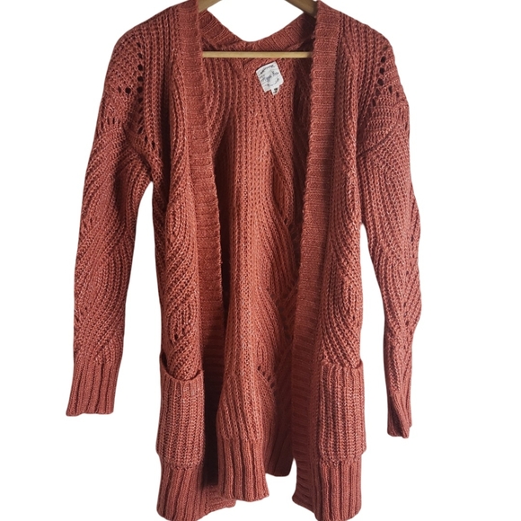 Women's Rust Cardigan Sweater - Picture 1 of 9